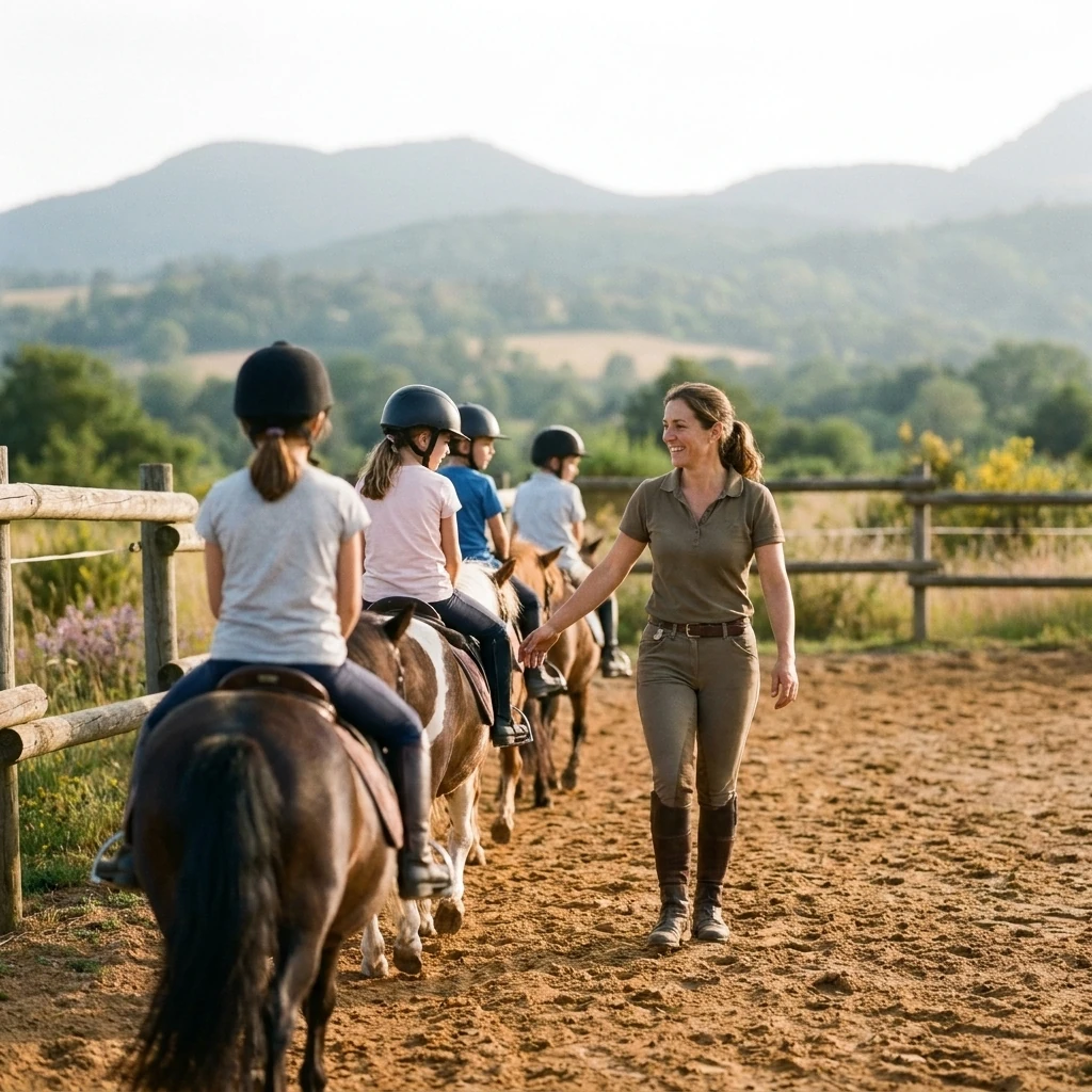 Cours de poney à Teilhède, Puy-de-Dôme